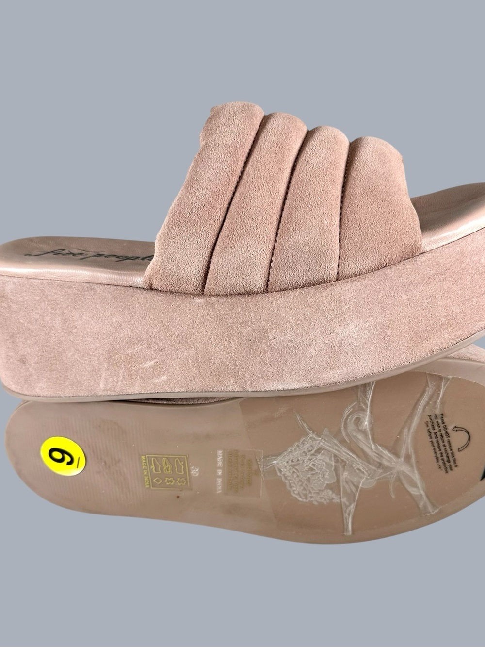 NWT Free People women’s Almost Paradise Platform Slide Sandals US9 - Picture 10 of 13
